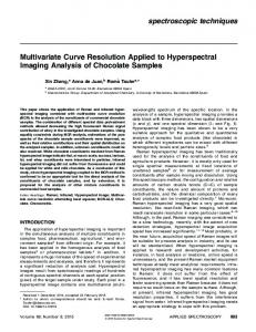 spectroscopic techniques Multivariate Curve ... - OSA Publishing