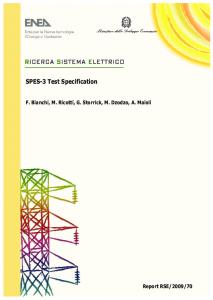 SPES-3 Test Specification