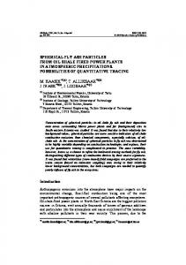 SPHERICAL FLY ASH PARTICLES