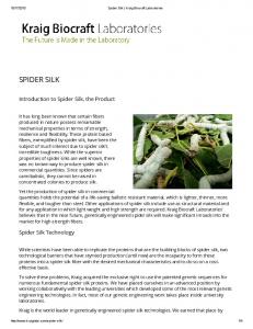 spider silk