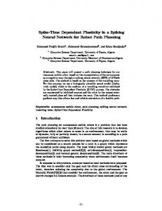 Spike-Time Dependant Plasticity in a Spiking Neural Network for