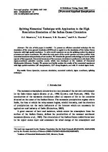 Splitting Numerical Technique with Application to the High ... - CiteSeerX