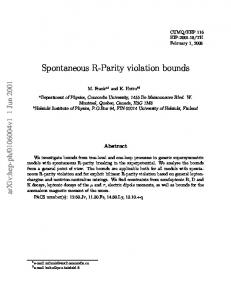 Spontaneous R-Parity violation bounds