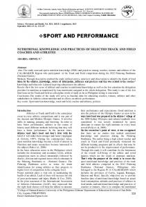 sport and performance