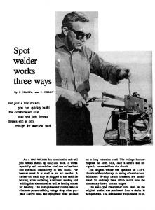 Spot welder works three ways