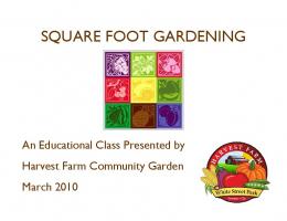 Square Foot Gardening