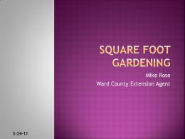 Square Foot Gardening