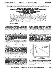 Squeezing Alcohols into Sonoluminescing Bubbles - University of