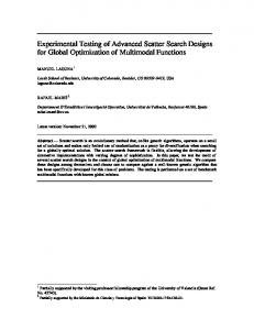 SS for Multimodal Functions