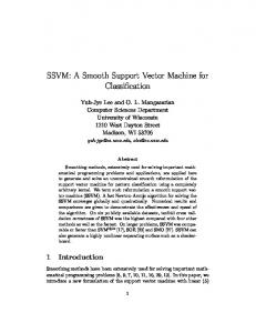 SSVM: A Smooth Support Vector Machine for Classification