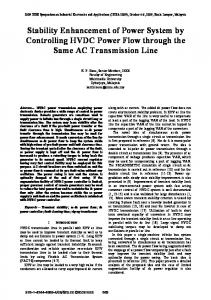 Stability Enhancement of Power System by Controlling ... - IEEE Xplore