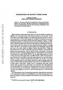 Stabilization of gravity water waves