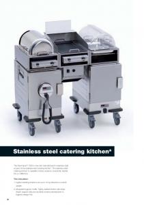 Stainless steel catering kitchen*