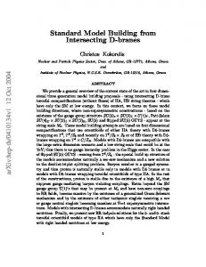 Standard Model Building from Intersecting D-Branes