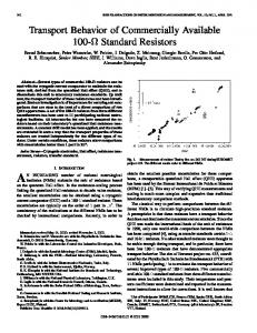 standard resistors - IEEE Xplore