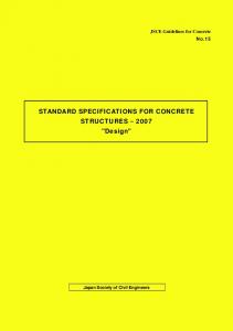 STANDARD SPECIFICATIONS FOR CONCRETE