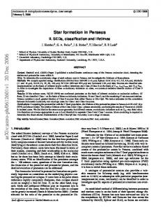 Star formation in Perseus