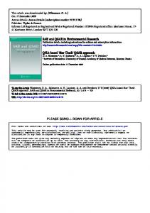 'Star Track' QSAR approach