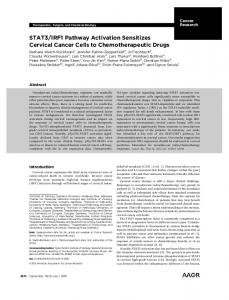 STAT3/IRF1 Pathway Activation Sensitizes ... - Cancer Research