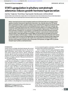 STAT3 upregulation in pituitary somatotroph