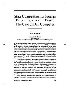 State Competition for Foreign Direct Investment in ... - Brown University