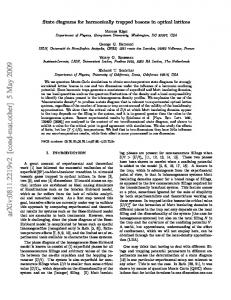 State diagrams for harmonically trapped bosons in optical lattices