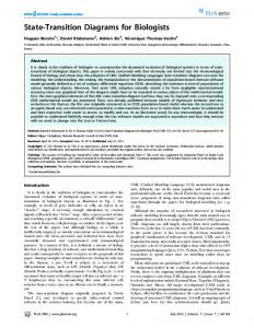 State-Transition Diagrams for Biologists