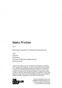 Static Friction