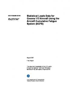 Statistical Loads Data for Cessna 172 Aircraft Using the Aircraft ...