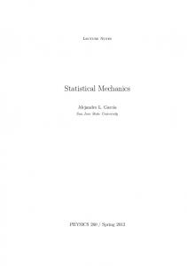 Statistical Mechanics