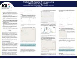 Statistical Methods for Troubleshooting of Genomic ...