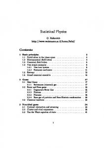 Statistical Physics