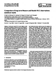 statistical results - Semantic Scholar