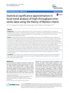 Statistical significance approximation in local ... - BMC Bioinformatics