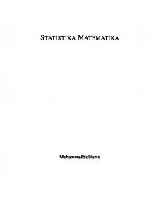 Statistika Matematika - UMM Directory