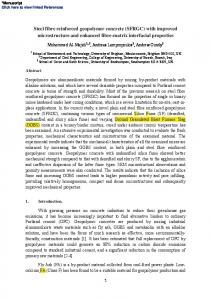 Steel fibre reinforced geopolymer concrete - University of Brighton