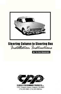 Steering Column Installation Guide