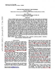 Stellar mass dependent disk dispersal - Semantic Scholar