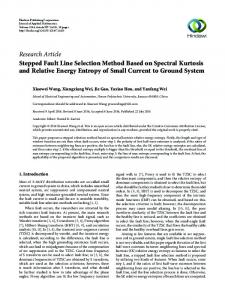 Stepped Fault Line Selection Method Based on Spectral Kurtosis and