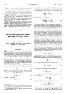 Stiffness-Matrix Condition Number and Shape ... - Semantic Scholar