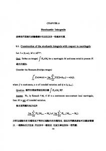 Stochastic Integrals