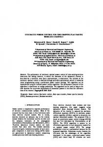 STOCHASTIC POWER CONTROL FOR TIME