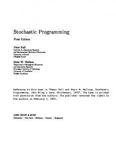 Stochastic Programming