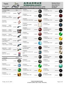 StoneTools Pricelist