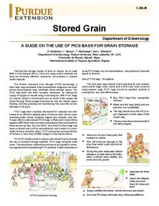 Stored Grain - Purdue Extension Entomology - Purdue University