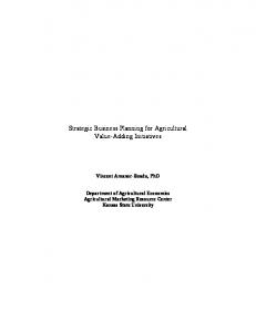 Strategic Business Planning for Agricultural Value ... - AgManager.info