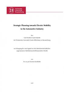 Strategic Planning towards Electric Mobility in the Automotive Industry