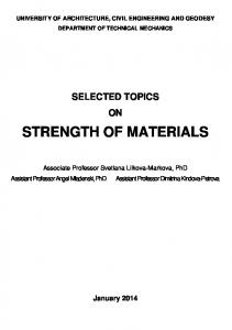 STRENGTH OF MATERIALS