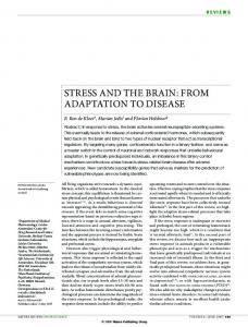 stress and the brain - uOttawa uOttawa