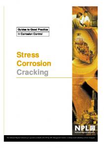 Stress Corrosion Cracking